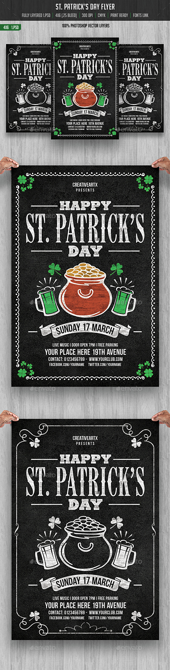 St Patricks Day Flyer - Events Flyers