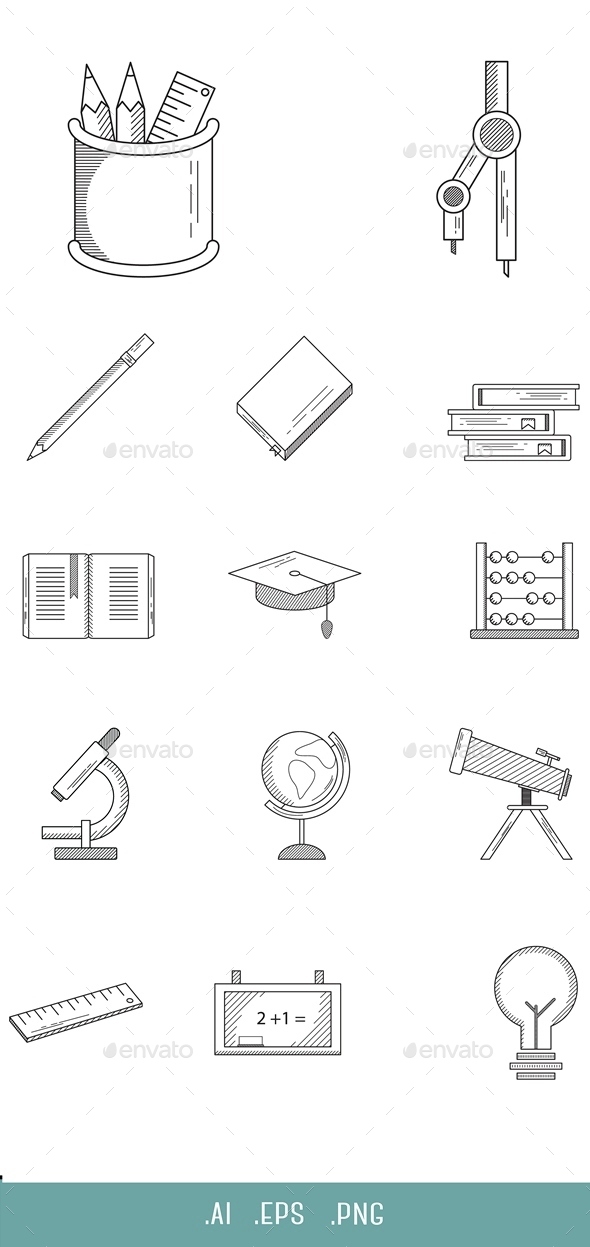 Education Line Icon - Miscellaneous Icons