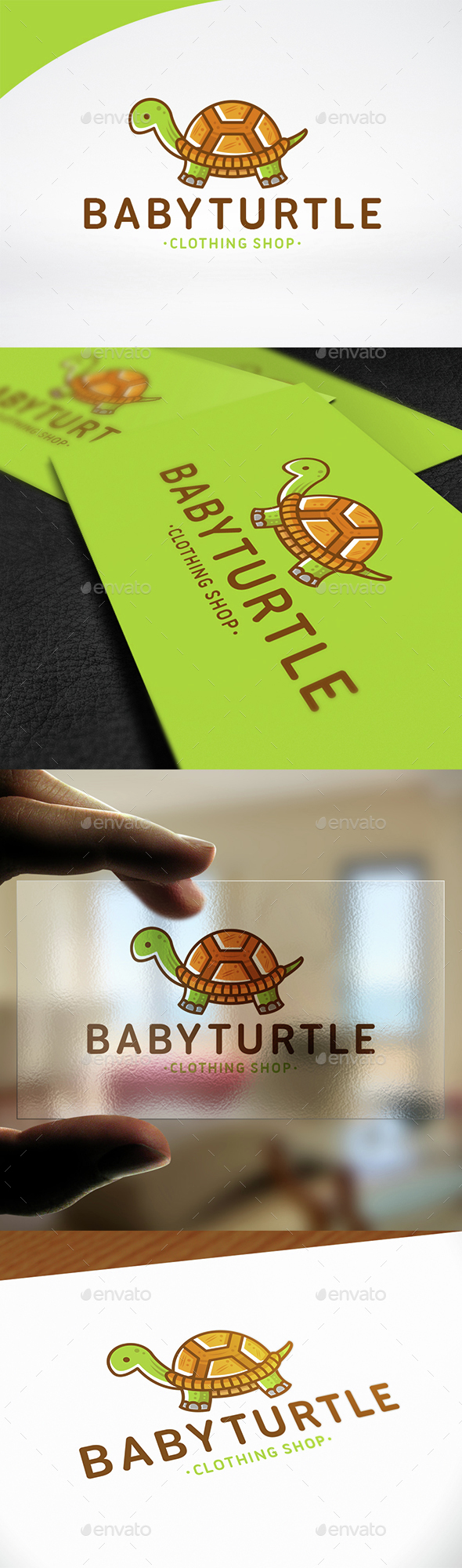 Baby Turtle Logo Template - Animals Logo Templates