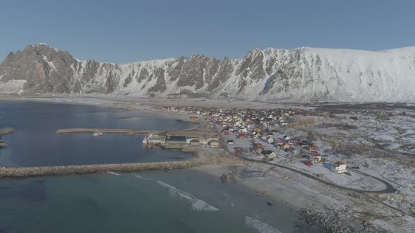 Small Town On The Shores Of The Icy Sea