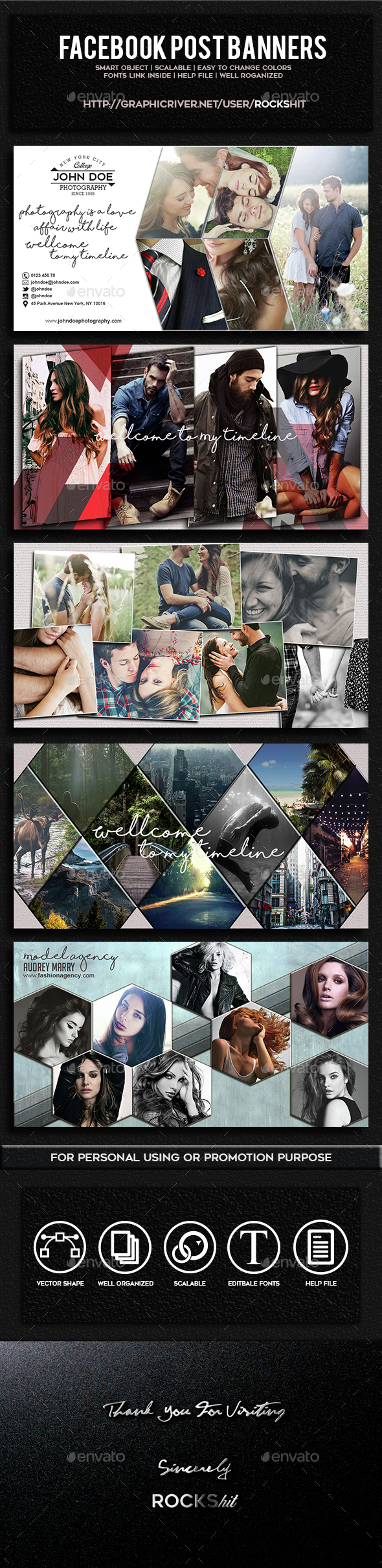 Facebook Post Banners Vol. 2 - Facebook Timeline Covers Social Media