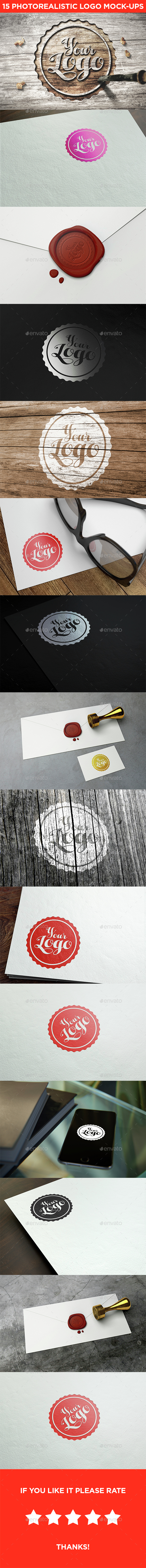 15 Realistic Logo Mock-Ups Vol.2 - Logo Product Mock-Ups