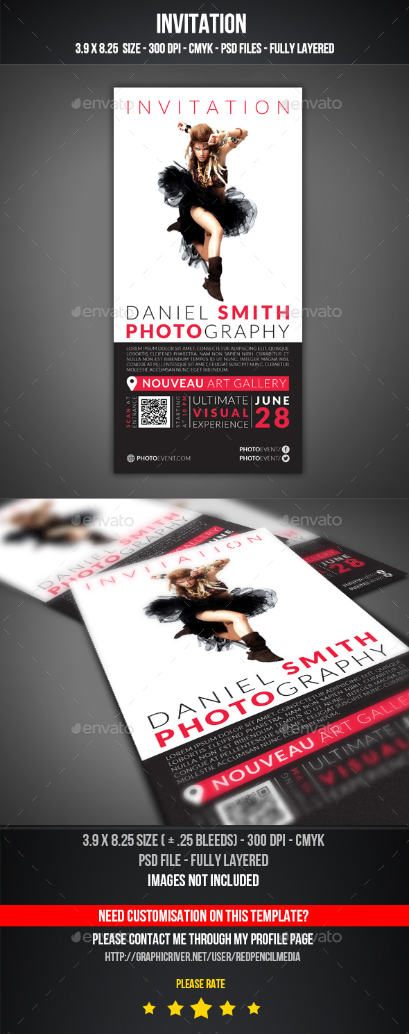 Photography Event Invitation - Invitations Cards & Invites