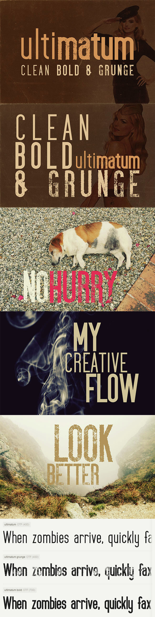 Ultimatum Font - Condensed Sans-Serif