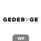 Gedebvge - Responsive One Page Portfolio Theme - ThemeForest Item for Sale