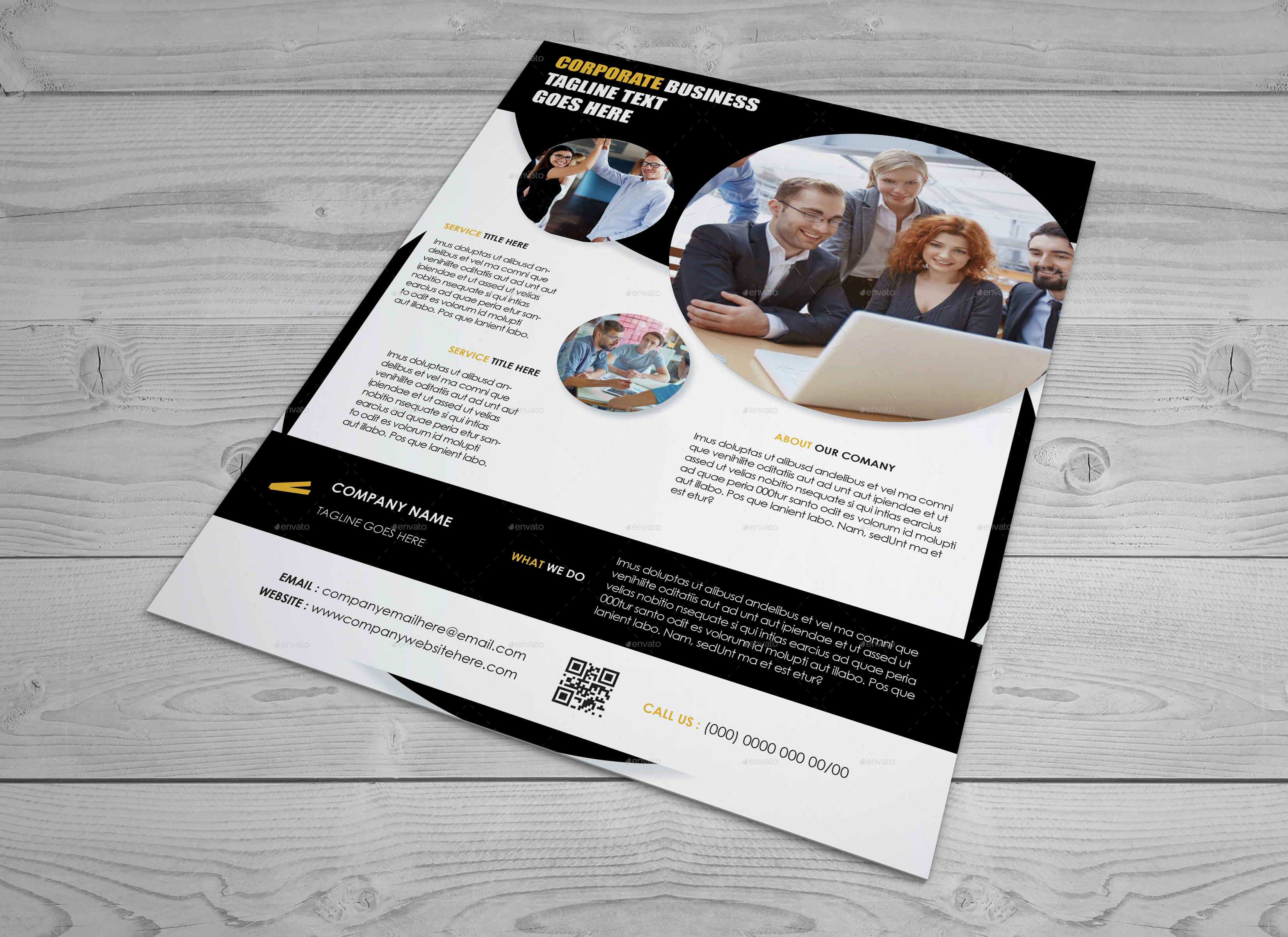 Corporate Business Flyer  Indesign  Template  by arnabkumar 