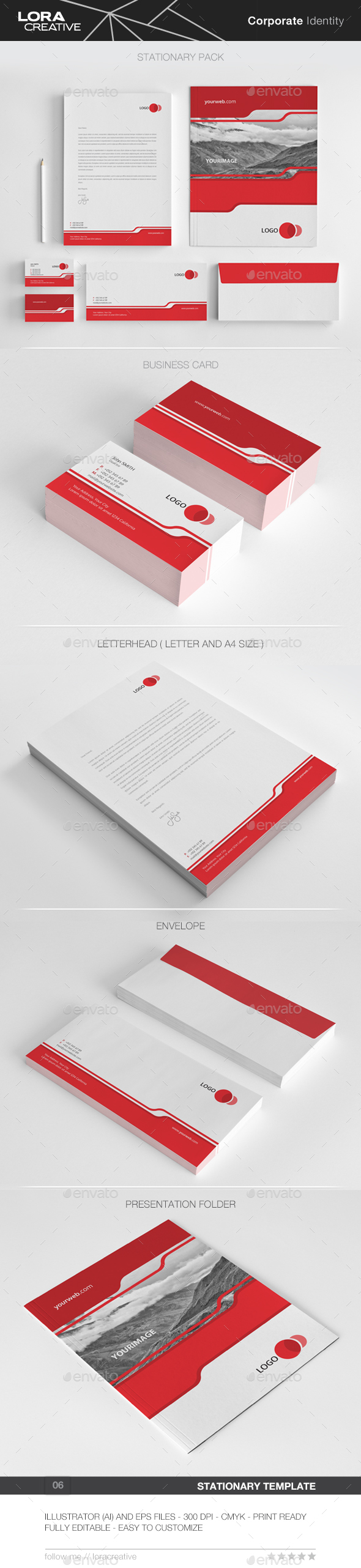 Cool Concept Stationary Pack - 06 - Stationery Print Templates