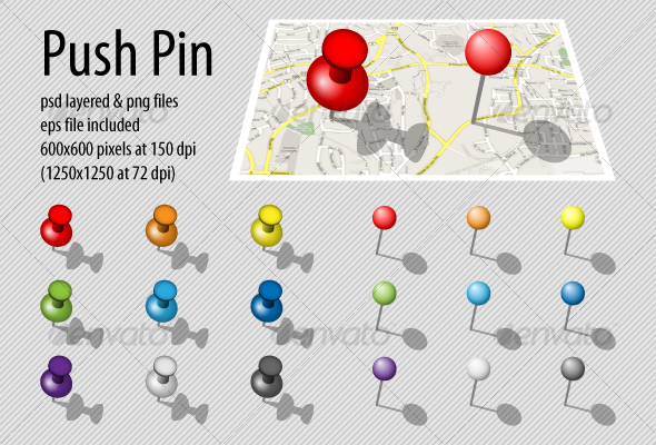 push pin - Business Icons