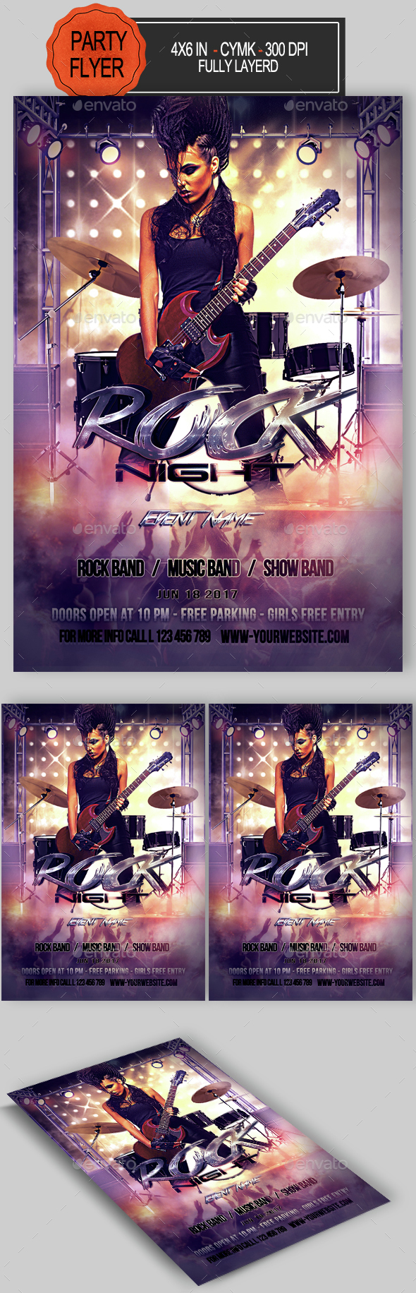 Rock Night Flyer - Concerts Events