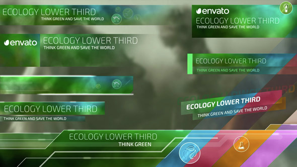 Ecological Lower Thirds - VideoHive 14996694