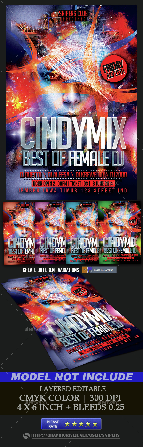 Guest Dj Flyer - Events Flyers