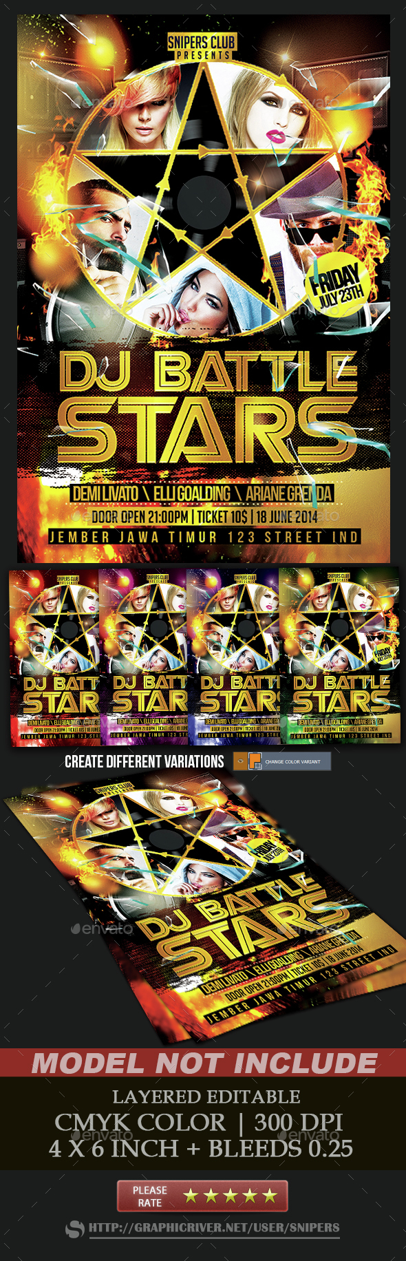 Djs Battle - Events Flyers