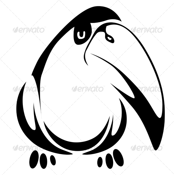 Isolated fun toucan bird - Animals Characters