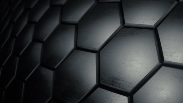 Futuristic Dark Hexagon Surface alt