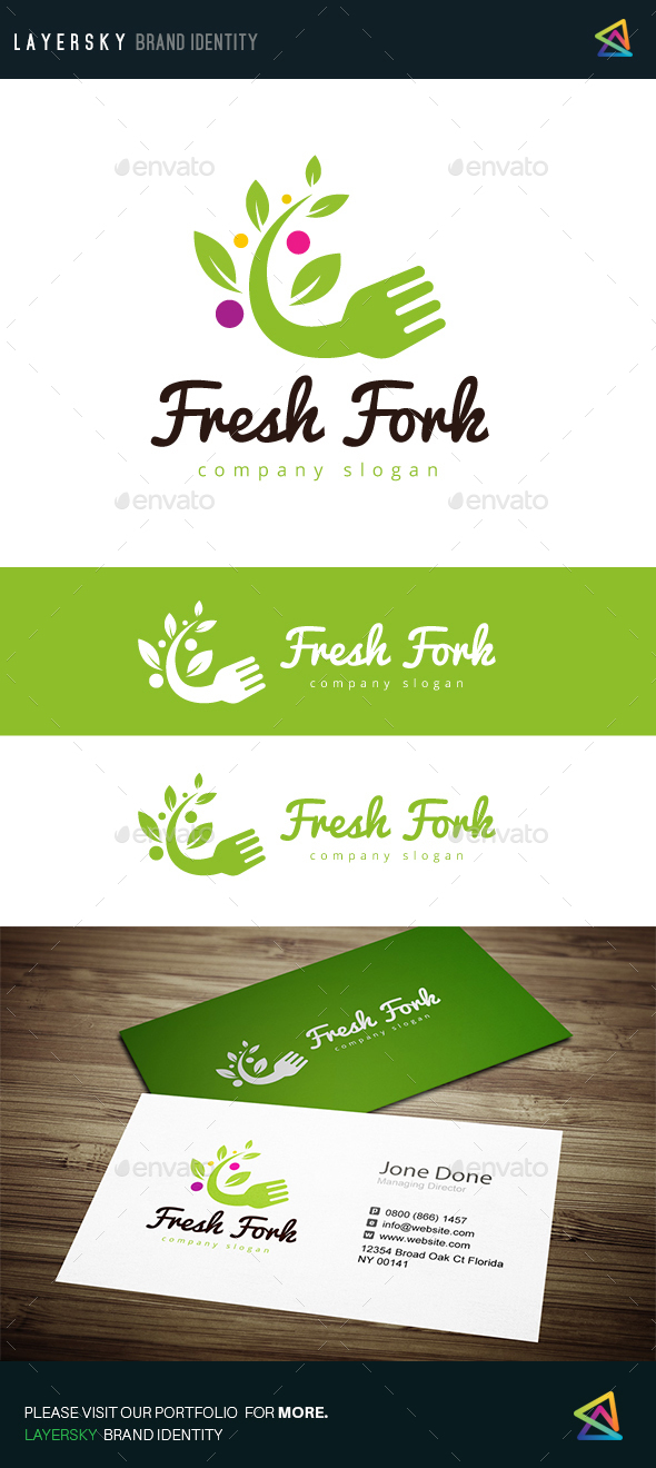 Fresh Fork - Food Logo Templates