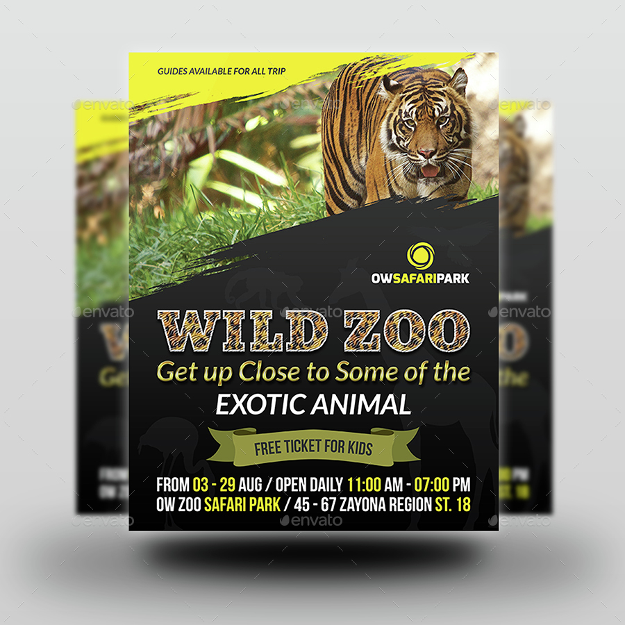 zoo trip flyer