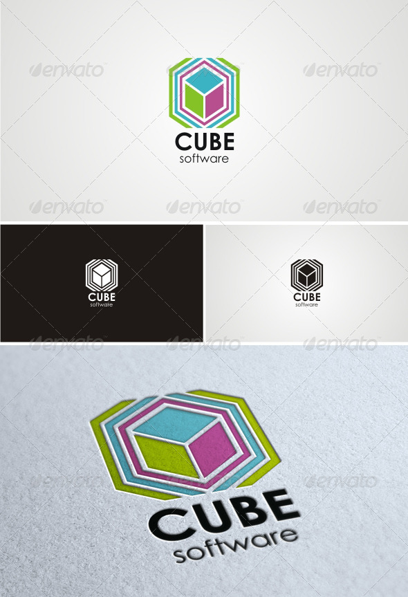 Cube Software - Abstract Logo Templates