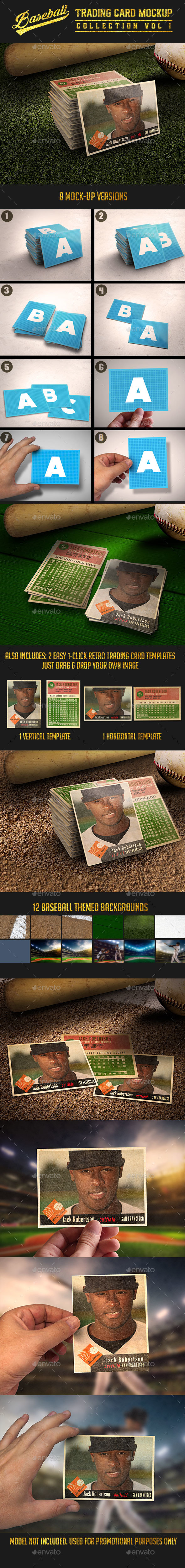 Baseball Trading Card Mock-Up Collection v1 - Miscellaneous Print