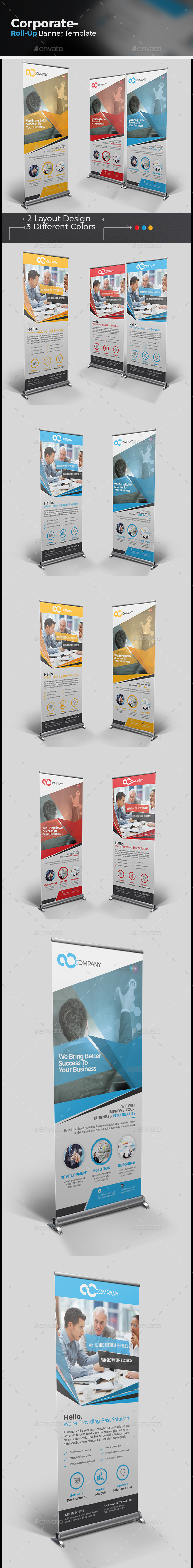 Corporate Roll-up Banner - Signage Print Templates