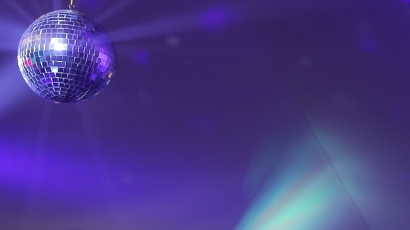 Discoball In Purple Light