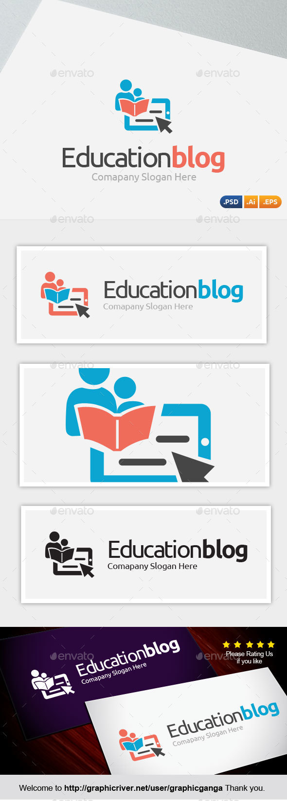 Education Blog - Abstract Logo Templates