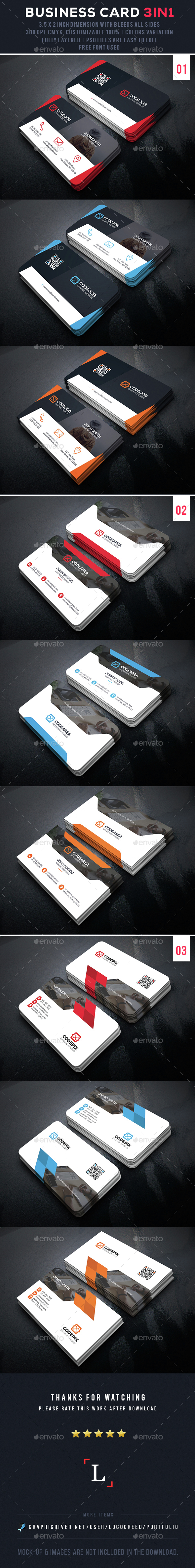 Business Card Bundle - Business Cards Print Templates