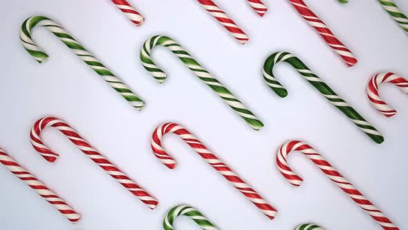 Candy cane caramels. Xmas sweet background. Merry Christmas and happy new year concept
