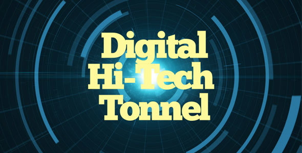 Digital Hi-Tech Tonnel Background