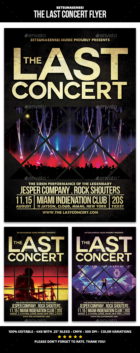 The Last Concert Flyer - Concerts Events
