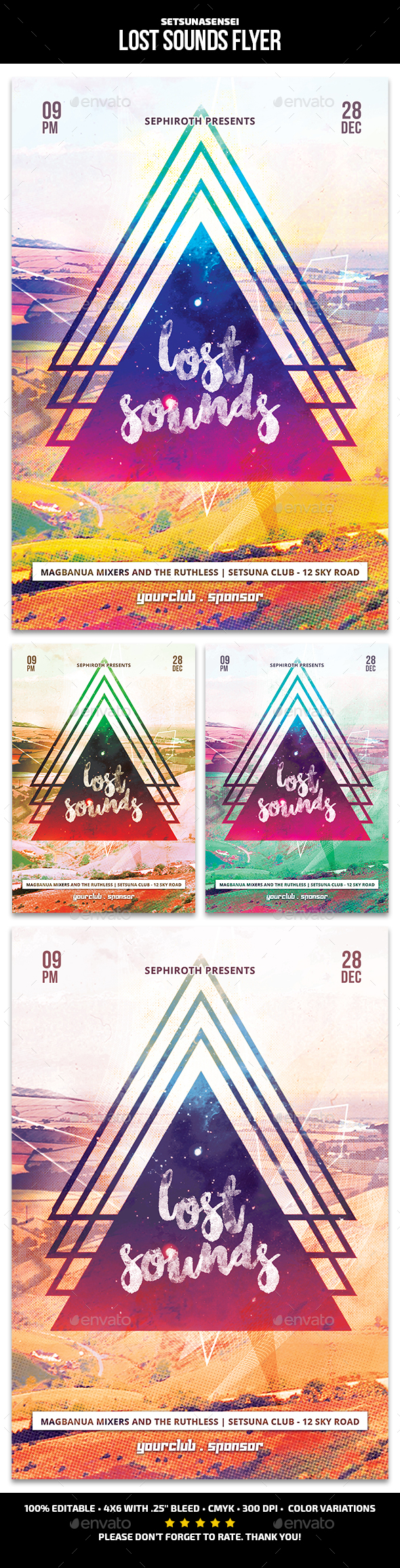 Lost Sounds Flyer - Clubs & Parties Events