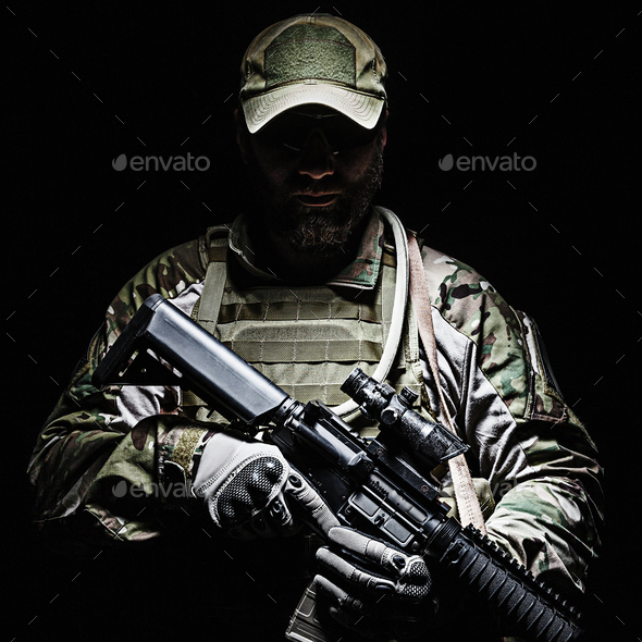 US Army Green Beret - Stock Photo - Images