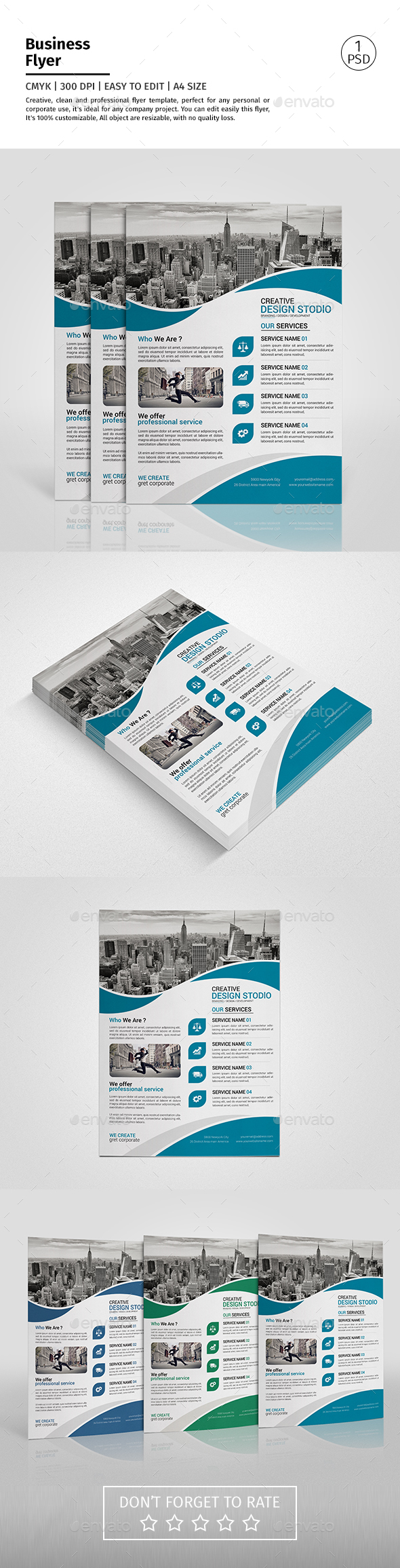 A4 Corporate Business Flyer Template Vol 03 - Corporate Flyers