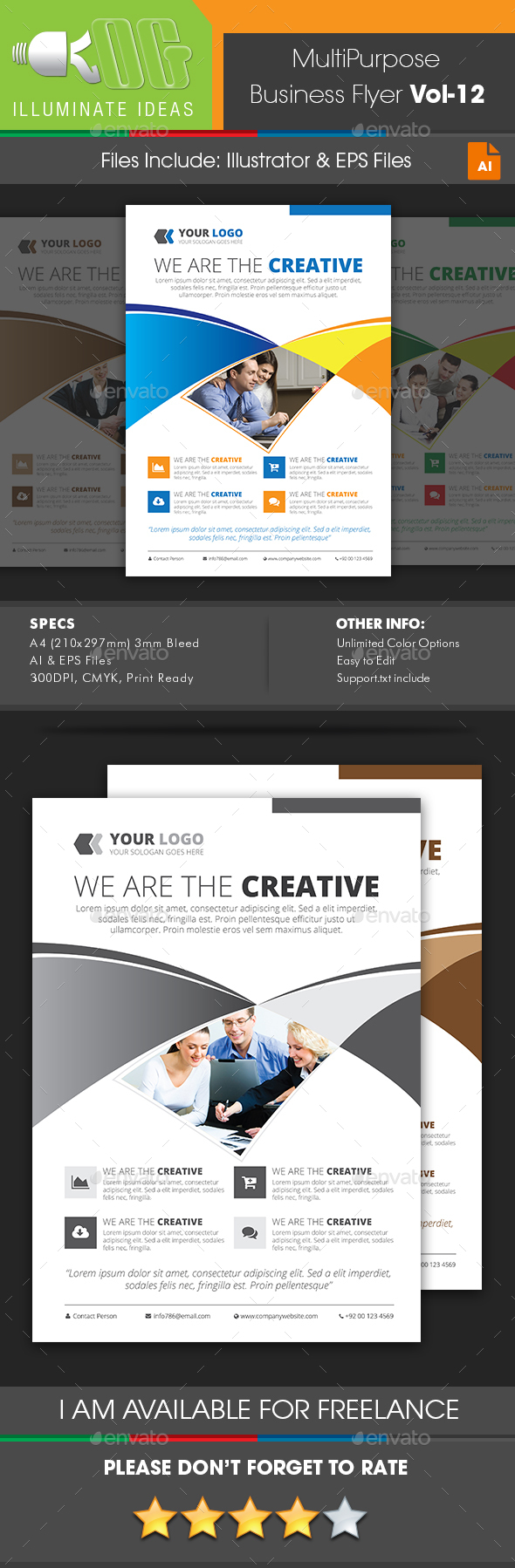 Multipurpose Business Flyer Template Vol-12 - Corporate Flyers