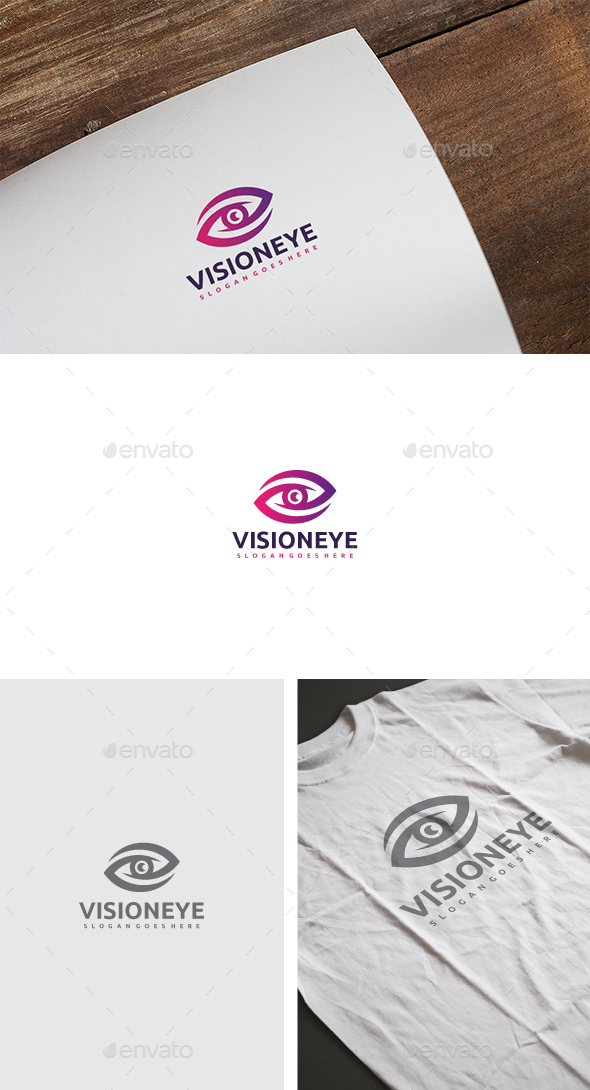 Vision Eye Tech Logo - Symbols Logo Templates
