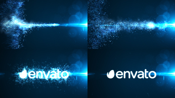 Glowing Particle Logo - VideoHive 15009296