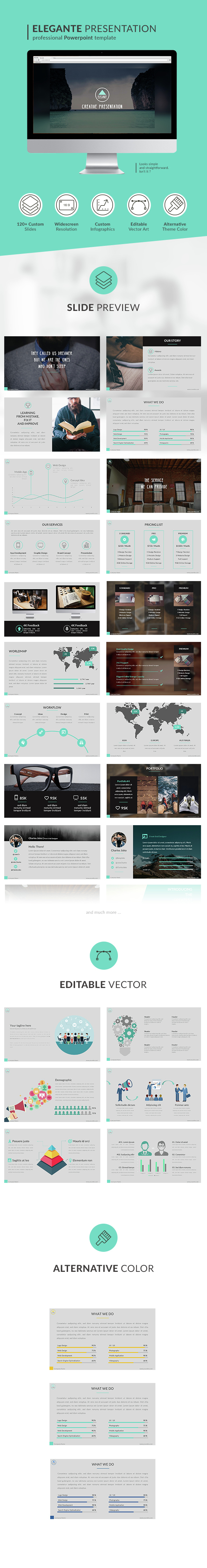 Elegante Powerpoint Presentation - PowerPoint Templates Presentation Templates