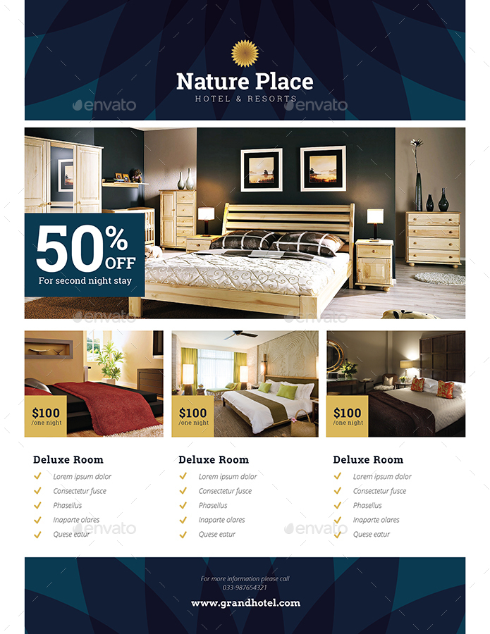 fact sheet hotel sample GraphicRiver Flyer by Guuver Hotel