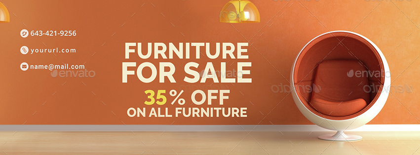 Furniture Sale Facebook Covers - 3 Designs by Hyov | GraphicRiver