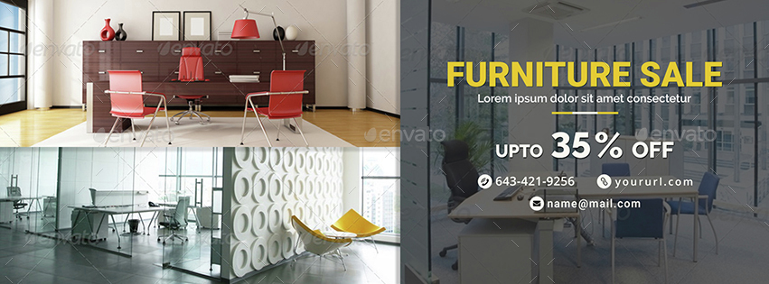 furniture sale facebook covers - 3 designshyov | graphicriver