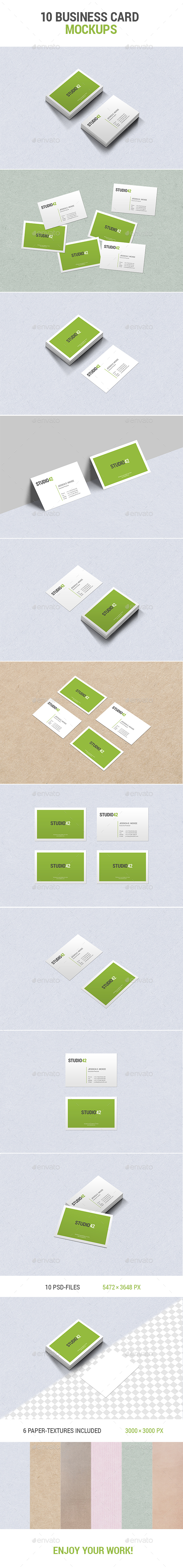 10 Business Card Mockups - Business Cards Print