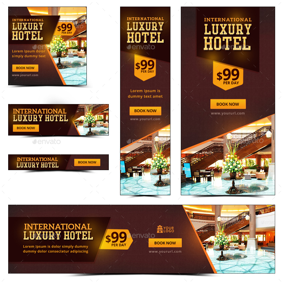 Luxury Hotel Banners by doto GraphicRiver