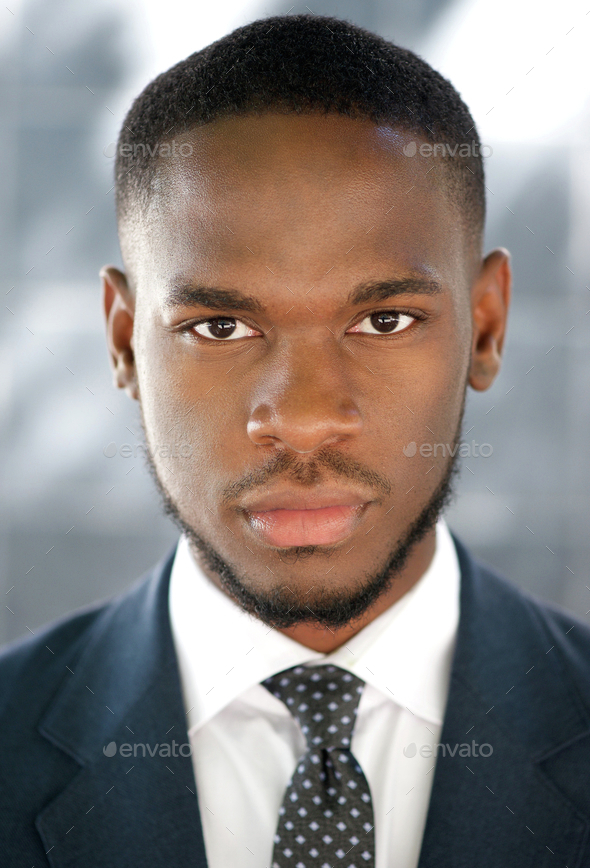 Serious african american businessman - Stock Photo - Images