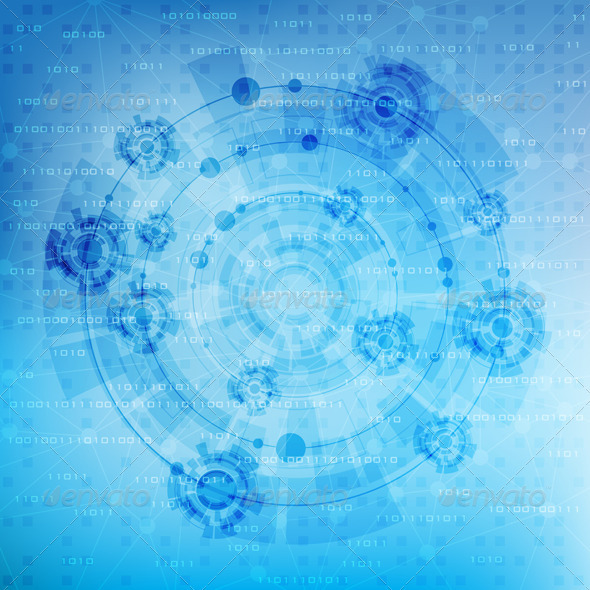 Futuristic background - Technology Conceptual