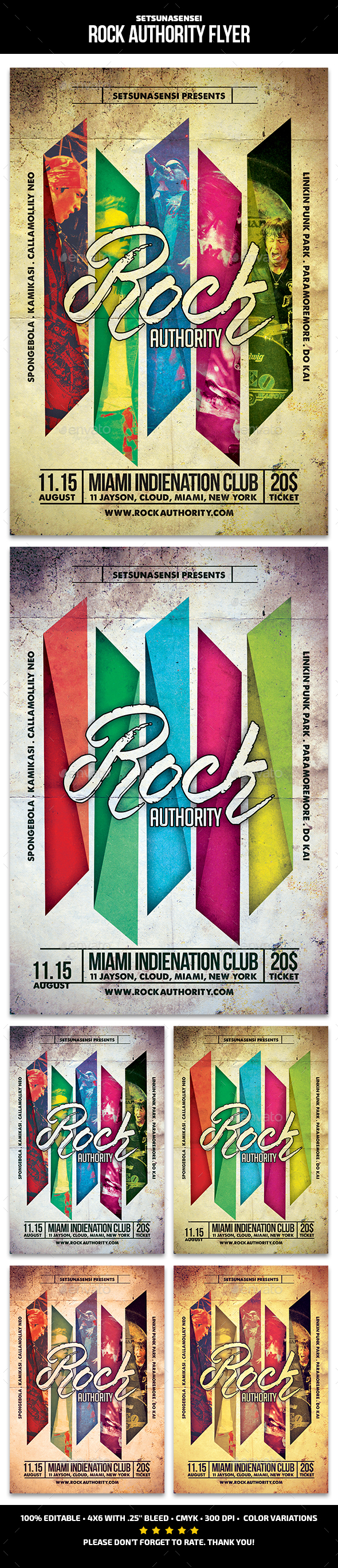 Rock Authority Flyer - Concerts Events