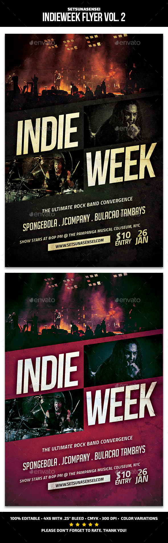 Indie Week Flyer Vol. 2 - Concerts Events