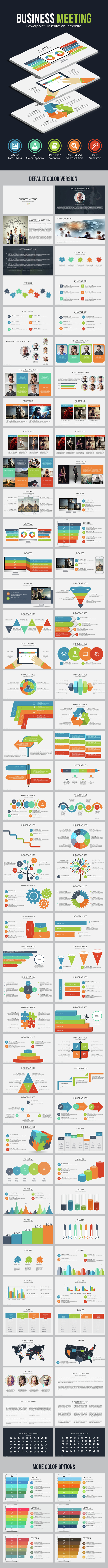 Business Meeting - Powerpoint Presentation Template - Business PowerPoint Templates