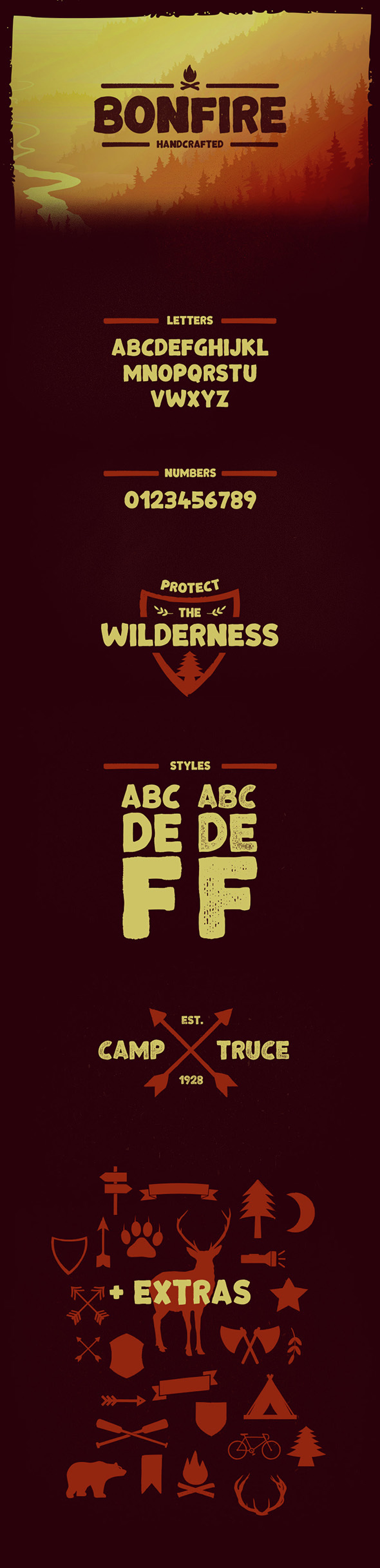 Bonfire Typeface - Fonts