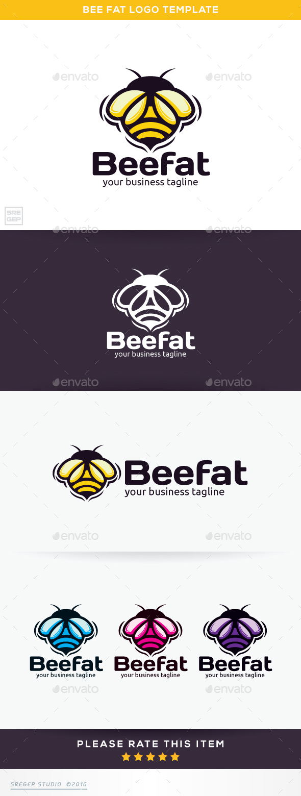 Bee Fat - Vector Abstract