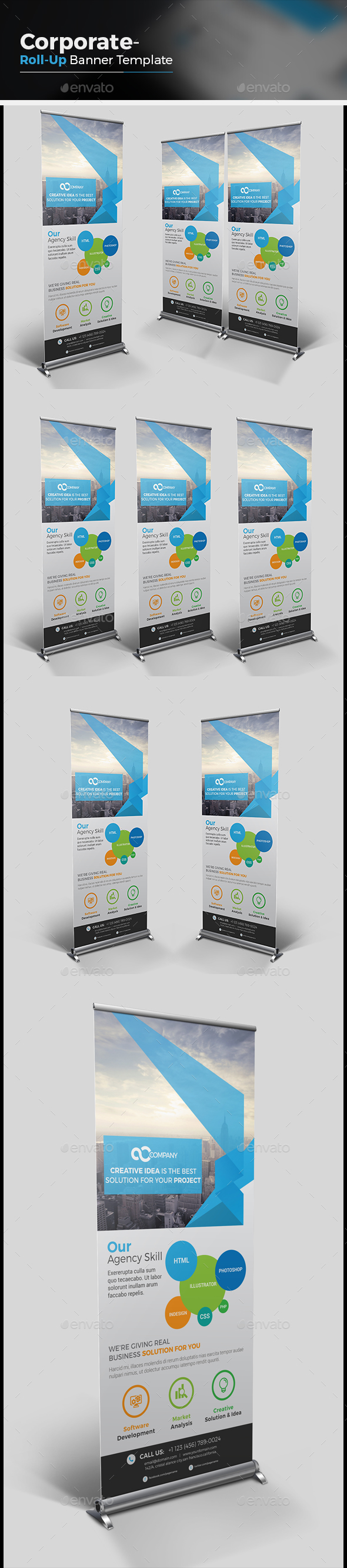 Agency Roll-up Banner - Signage Print Templates