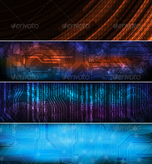 Vector banners - Technology Conceptual